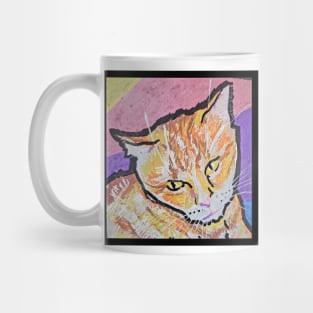 Ginger Cat - Traditional Art - Paint Pens. Mug